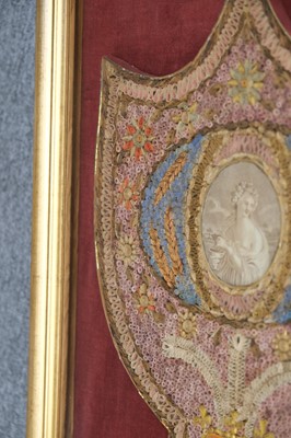 Lot 510 - Quilling. A Regency quillwork picture, circa 1820