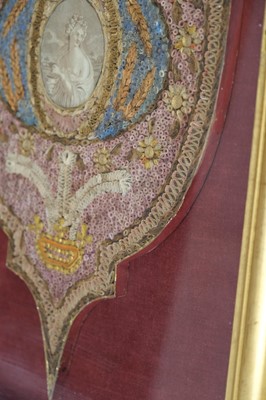 Lot 510 - Quilling. A Regency quillwork picture, circa 1820