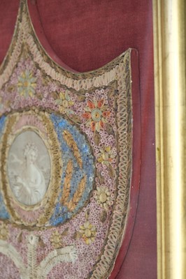 Lot 510 - Quilling. A Regency quillwork picture, circa 1820