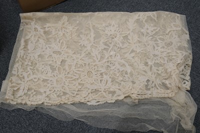 Lot 540 - Lace. A collection of lace, 19th and early 20th century