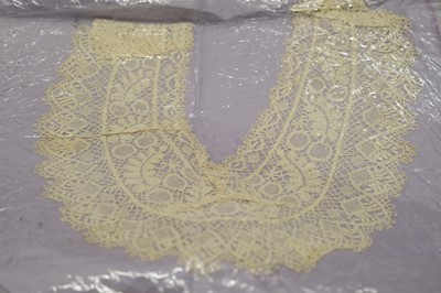 Lot 542 - Lace. A large collection of collars, 19th and early 20th century, & a few other items