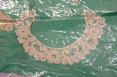 Lot 542 - Lace. A large collection of collars, 19th and early 20th century, & a few other items