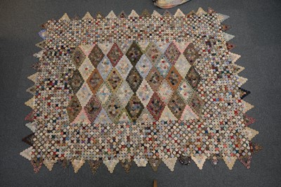 Lot 515 - Quilt. A Victorian yo-yo quilt, & 4 others