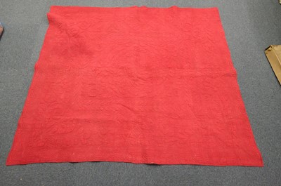 Lot 512 - Quilt. A French quilt, 19th century, & 3 other quilts