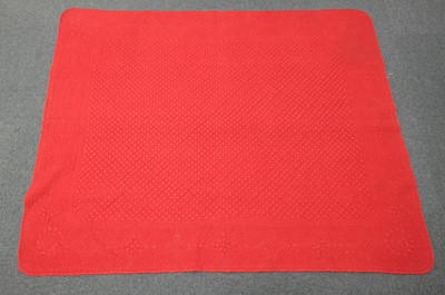 Lot 512 - Quilt. A French quilt, 19th century, & 3 other quilts