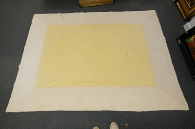 Lot 512 - Quilt. A French quilt, 19th century, & 3 other quilts