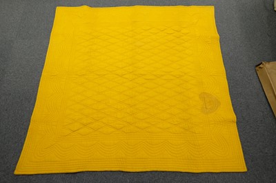 Lot 512 - Quilt. A French quilt, 19th century, & 3 other quilts
