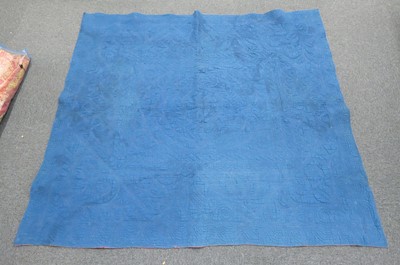 Lot 512 - Quilt. A French quilt, 19th century, & 3 other quilts
