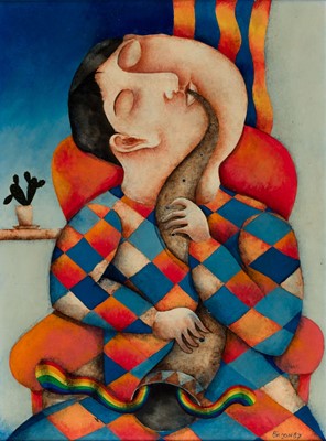 Lot 310 - Bilson (Harry, 1948-). Harlequin Musician, 1987