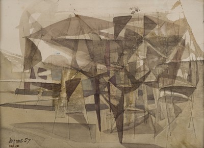 Lot 279 - Durrant (Roy Turner, 1925-1998). Inscape Composition, 1957