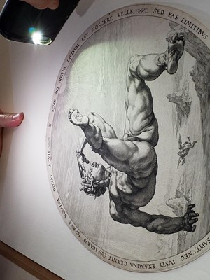 Lot 63 - Goltzius (Hendrick, 1558-1617). Icarus, from The Four Disgracers series, 1588