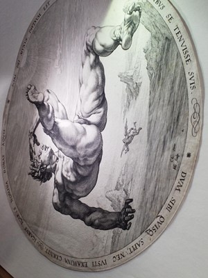 Lot 63 - Goltzius (Hendrick, 1558-1617). Icarus, from The Four Disgracers series, 1588