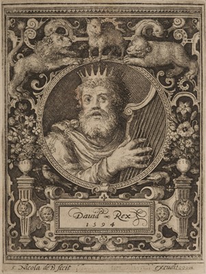 Lot 12 - Bruyn (Nicolaus de, 1571-1656). Portraits of King David, from the series Kings and Heroes, 1594