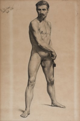Lot 100 - Fletcher (William Teulon Blandford, 1858-1936). Male Nude, Antwerp, 1879-1883