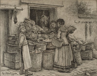 Lot 561 - Fletcher (William Teulon Blandford, 1858-1936). Sketch, 1916