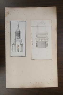 Lot 20 - Sanderson (John, British architect, active 1730-1774). Plan of an Ornamented Wall, 1757