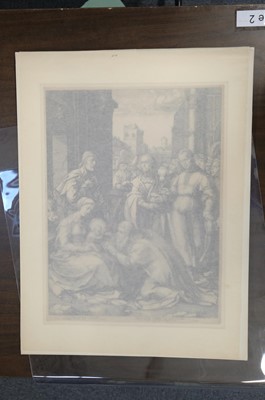 Lot 67 - Goltzius (Hendrick, 1558-1617). The Adoration of the Magi..., 1594