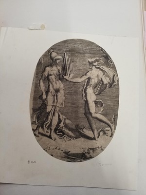 Lot 86 - Old Master Prints and Engravings. A large folio album of 17th, 18th & 19th century