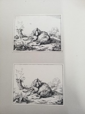 Lot 86 - Old Master Prints and Engravings. A large folio album of 17th, 18th & 19th century