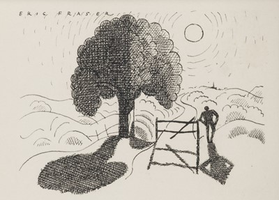 Lot 563 - Fraser (Eric, 1902-1983). Illustration for the poem 'A Still Place' by R. F. Doria, 1929