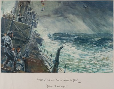 Lot 180 - Payne (Charles Johnson, 'Snaffles'). West of Gib and North across the Bay..., circa 1940
