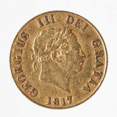 Lot 520 - George III (1760-1820). New coinage, Half Sovereign, 1817