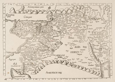 Lot 133 - Middle East. Ptolemy (Claudius & Laurent Fries), Tabula Quarta Asiae [1541]