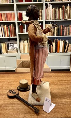 Lot 362 - Black Banjo-Player Automaton. An inoperative automaton, attributed to Gustav Vichy, Paris, c. 1900