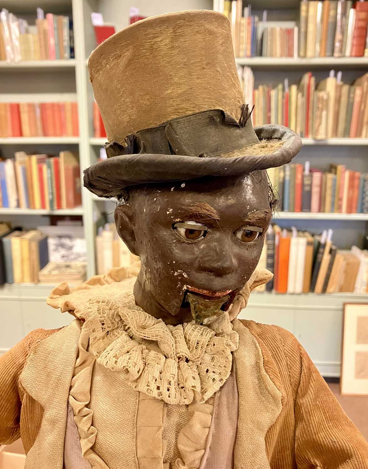 Lot 362 - Black Banjo-Player Automaton. An inoperative automaton, attributed to Gustav Vichy, Paris, c. 1900