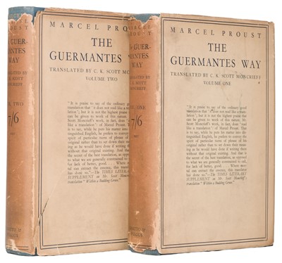 Lot 753 - Proust (Marcel). The Guermantes Way, 2 vols., 1st English ed., 1925