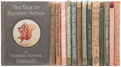 Lot 435 - Potter (Beatrix). The Tale of Squirrel Nutkin, 1st edition, London: Frederick Warne and Co., 1903