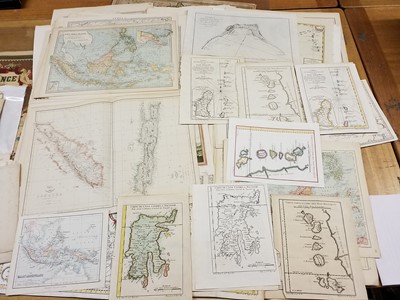 Lot 90 - India, the East Indies and the Maldives. A collection of approximately 130 maps, 18th & 19th century