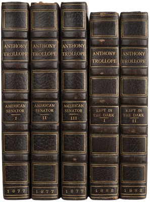 Lot 419 - Trollope (Anthony). The American Senator, 3 volumes, 1st edition, 1877 + another