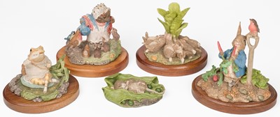 Lot 480 - Beswick. John Beswick Studio Sculptures from 'The World of Beatrix Potter', 1984