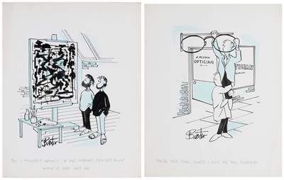 Lot 653 - Baxter. A collection of approximately 520 original cartoons, circa 1970