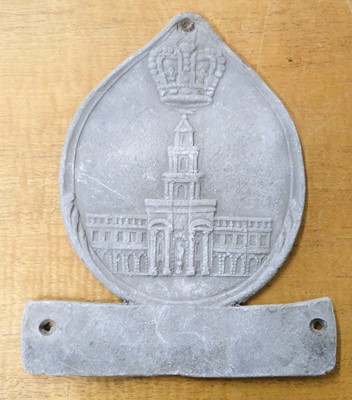 Lot 423 - Royal Exchange. A lead insurance fire mark, early 19th century