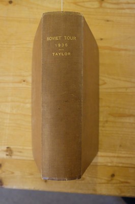 Lot 32 - Taylor (Griffith P.). Soviet Tour 1936, Cambridge, 1936