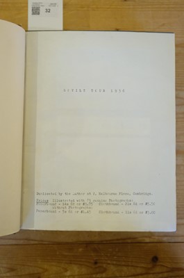 Lot 32 - Taylor (Griffith P.). Soviet Tour 1936, Cambridge, 1936
