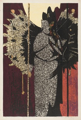 Lot 154 - Yoshida (Hodaka, 1926-1995). Buddhist Statue (Senju Kannon), 1954