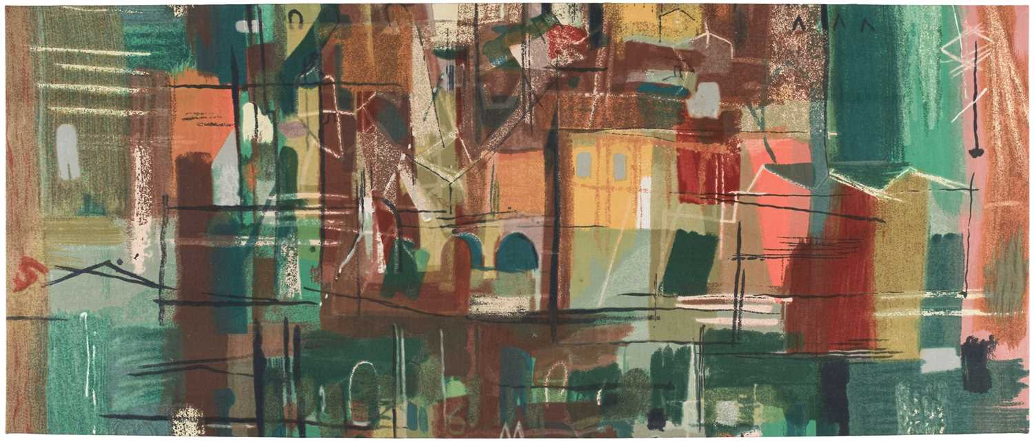 Lot 293 - Piper (John, 1903-1992). Stones of Bath full width panel, 1960