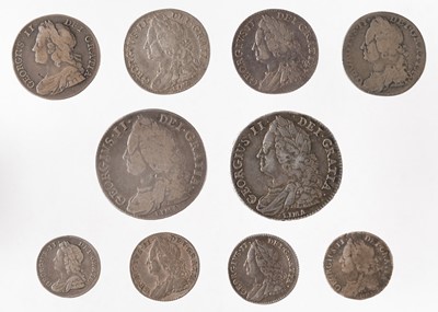 Lot 531 - Silver coins. George II silver coins