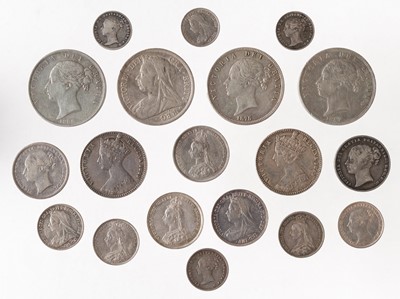 Lot 537 - Victoria (1837-1901). 'Godless' Florin, 1849 (2) and other coins