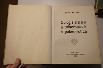 Lot 48 - Krause (Georg). Oologia Universalis Palaearctica, 3 volumes, 1906-13