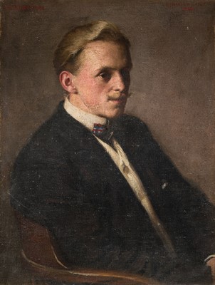 Lot 178 - Harvey (Herbert Johnson, 1884-1928). Portrait of R. E. Edgecombe, 1908, oil on canvas