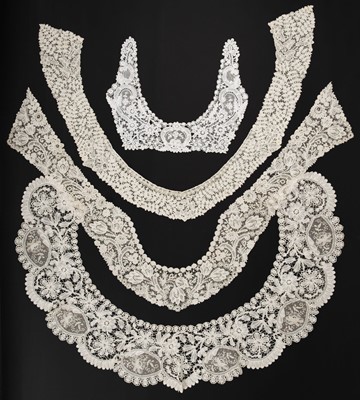 Lot 308 - Brussels. A group of 9 lace collars & berthas, 19th-early 20th century