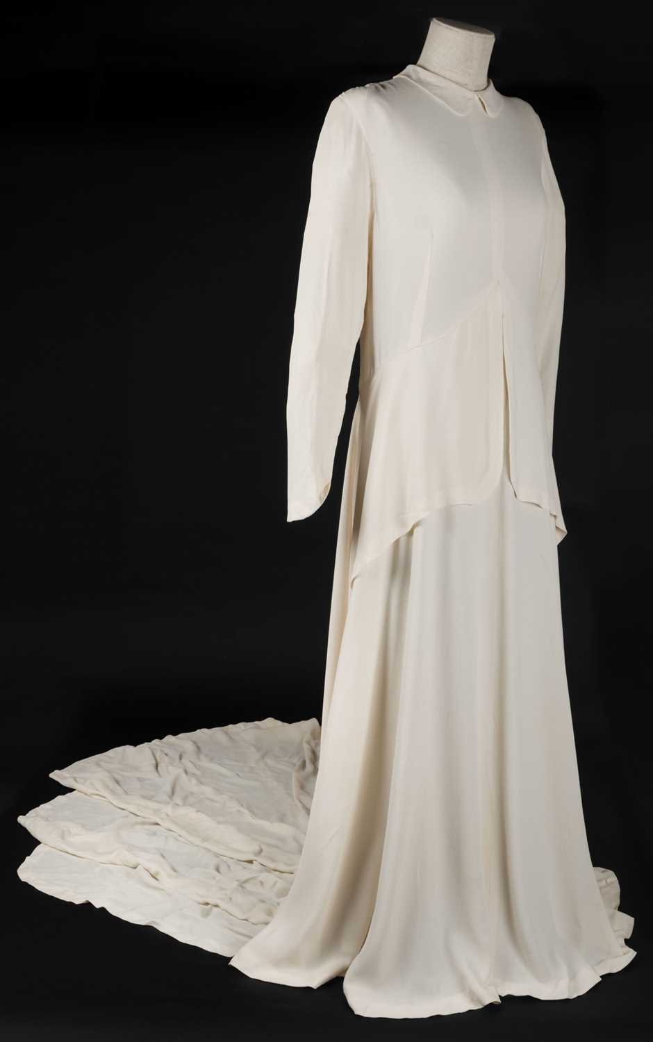 Lot 267 - Clothing. A 1940s wedding dress, & other wedding dresses and paraphernalia