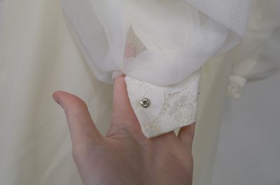 Lot 267 - Clothing. A 1940s wedding dress, & other wedding dresses and paraphernalia