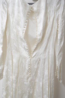 Lot 267 - Clothing. A 1940s wedding dress, & other wedding dresses and paraphernalia
