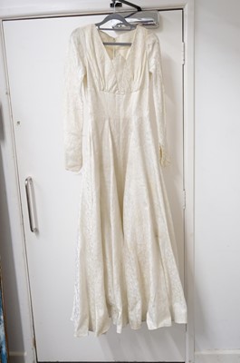Lot 267 - Clothing. A 1940s wedding dress, & other wedding dresses and paraphernalia