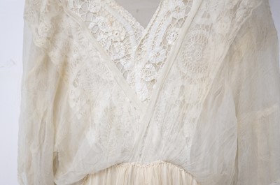Lot 267 - Clothing. A 1940s wedding dress, & other wedding dresses and paraphernalia